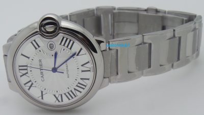 Cartier Ballon Bleu de Steel Swiss ETA Valjoux 7750 Movement Watch - Image 5