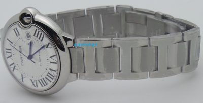 Cartier Ballon Bleu de Steel Swiss ETA Valjoux 7750 Movement Watch - Image 6