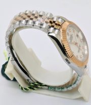Rolex Date Just Mother Of Pearl White Swiss Automatic Watch - Image 5