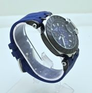 Tissot T-Race Chronograph Blue Rubber Strap Watch - Image 4