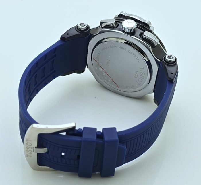 Tissot T-Race Chronograph Blue Rubber Strap Watch - Image 6