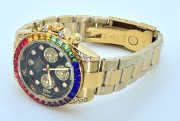 Rolex Cosmograph Daytona Rainbow Jewels Flyback Chronograph Luxury Watch - Image 6