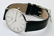 Longines La Grande Classique Ultra Slim Roman Mark Steel Leather Strap Watch - Image 5