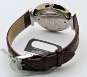 Longines La Grande Classique Ultra Slim Stick Mark Blue Steel Leather Strap Watch - Image 6