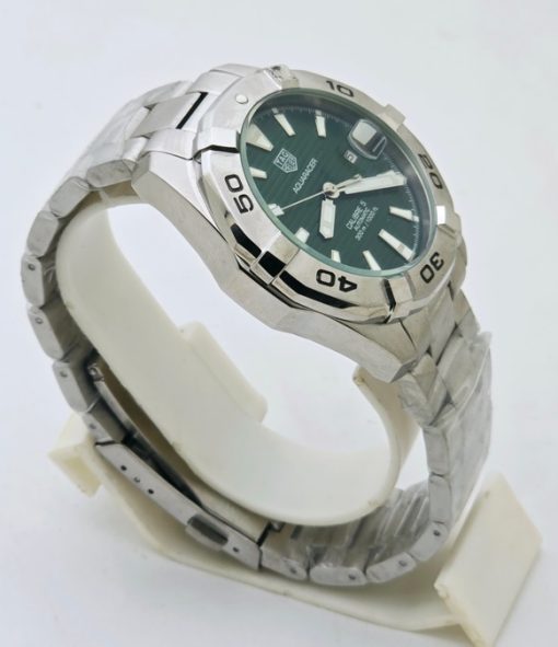 Tag Heuer Aquaracer Calibre 5 Green Steel Swiss Automatic Watch - Image 4