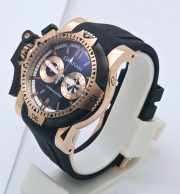 Graham Chronofighter Oversize Blue Rubber Strap Watch - Image 3