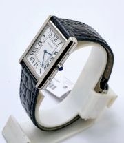 Cartier Tank Solo Steel Leather Strap Watch - Image 3