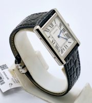 Cartier Tank Solo Steel Leather Strap Watch - Image 4