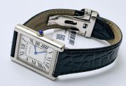 Cartier Tank Solo Steel Leather Strap Watch - Image 5