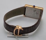 Cartier Tank Solo Rose Gold Leather Strap Watch - Image 6