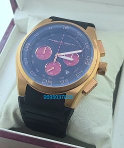 Porsche Design Chronograph Black Rubber Strap Watch
