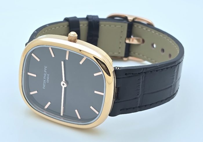 Patek Philippe Golden Ellipse Leather Strap Swiss ETA Valjoux Automatic Watch - Image 6