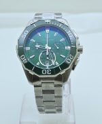 Tag Heuer Aquaracer Calibre 5 Chronograph Green Steel Watch - Image 2