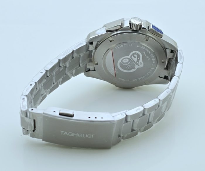 Tag Heuer Aquaracer Calibre 5 Chronograph Green Steel Watch - Image 6