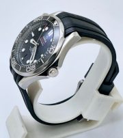 Omega Seamaster 50th Anniversary Steel Black Rubber Strap Swiss Automatic Watch - Image 3