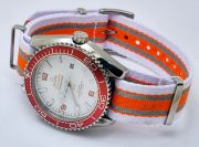Omega Seamaster Planet Ocean Orange Nato Strap Swiss Automatic Watch - Image 5