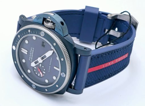 Panerai Submersible Quaranta Quattro Luna Rossa Ti-Ceramitech™ Swiss ETA 2250 Valjoux Movement Automati Watch - Image 5