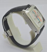 Tag Heuer Monaco 24 Calibre 36 White Steel Leather Strap Watch - Image 4