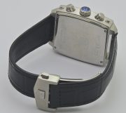 Tag Heuer Monaco 24 Calibre 36 White Steel Leather Strap Watch - Image 6
