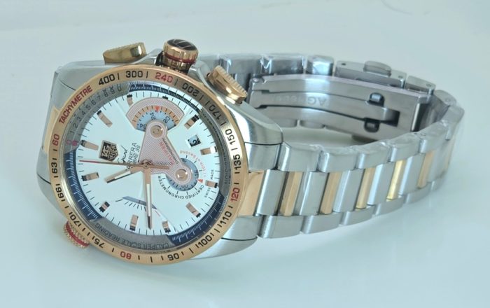 Tag Heuer Grand Carrera Calibre 36 White Dual Tone Watch Watch - Image 4