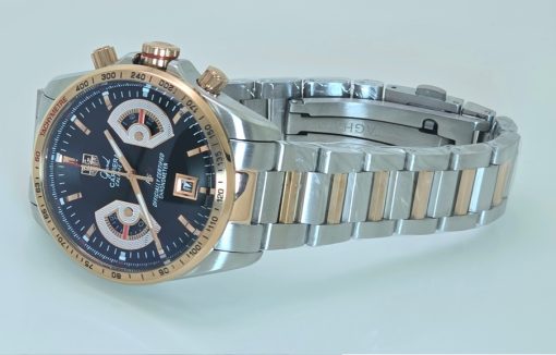 Tag Heuer Grand Carrera Calibre 17 Rose Gold Black Watch - Image 5