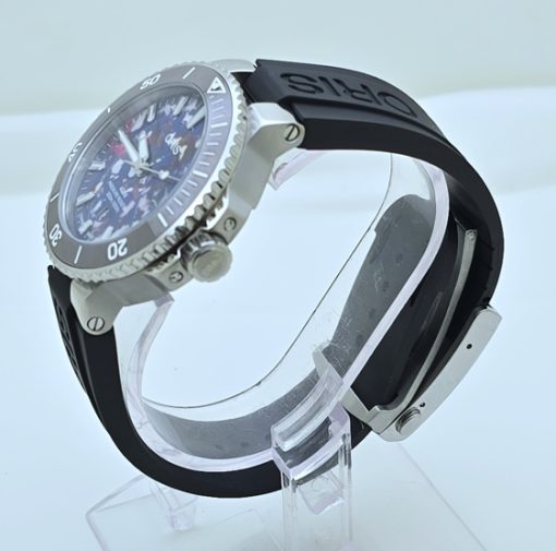 Oris Aquis Upcycle Black Rubber Strap Swiss Automatic Watch - Image 3