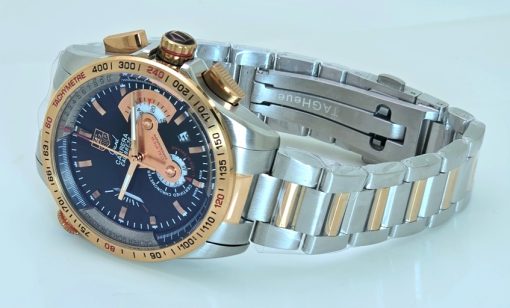 Tag Heuer Grand Carrera Calibre 36 Black Dual Tone Watch - Image 5