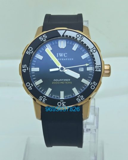 Aquatimer 2000 Rose Gold Black Rubber Strap Swiss Automatic Watch