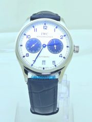 Portuguese Power Reserve White Dial Leather Strap 2 Swiss Automatic