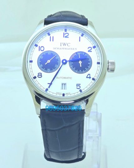 Portuguese Power Reserve White Dial Leather Strap 2 Swiss Automatic