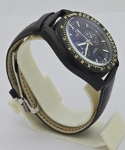 Omega Speedmaster Dark Side of the Moon Black Leather Strap Watch - Image 4
