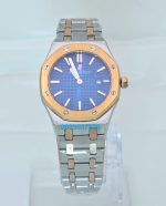 Audemars Piguet Royal Oak Blue Dual Tone Ladies Watch