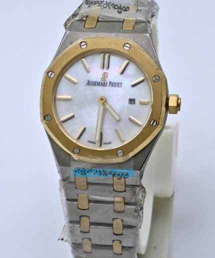 Audemars Piguet Royal Oak Mother of Pearl Dual Tone Ladies Watch