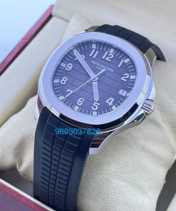 Patek Philippe Aquanaut Steel Black Rubber Strap Swiss ETA Watch