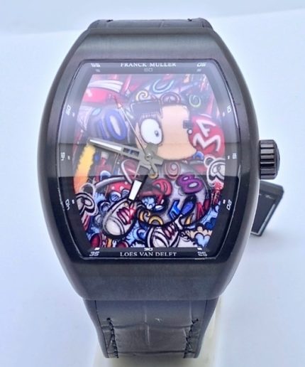Franck Muller Vanguard Color Dreams Loes Van Delft Limited Edition Swiss ETA 7750 Valjoux Automatic Watch
