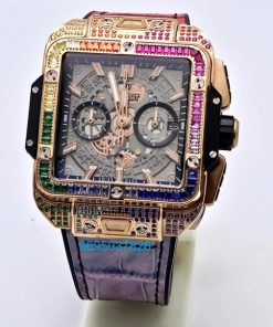 Hublot Square Bang Unico Rainbow Watch
