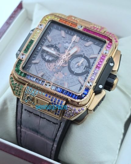 Hublot Square Bang Unico Rainbow Watch