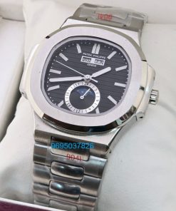Patek Philippe Nautilus Annual Calendar Black Steel Swiss Automatic Watch