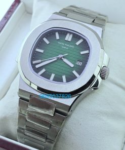 Patek Philippe Nautilus Steel Green Swiss Automatic Watch