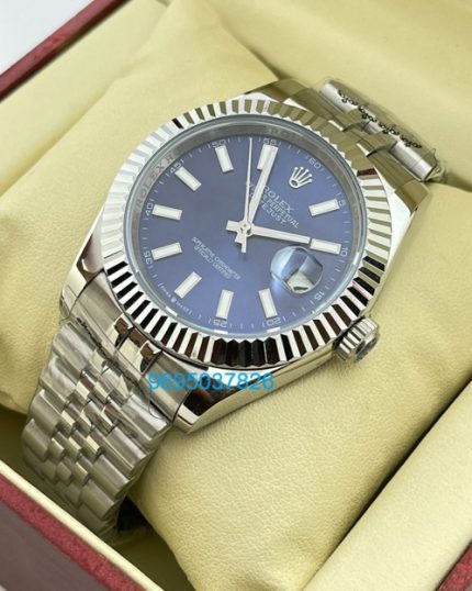 Rolex Day Just Blue replica watches at lowest price