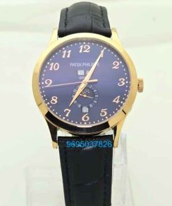 Patek Philippe GMT Annual Calendar Sun Moon Blue Dial Swiss Automatic Watches