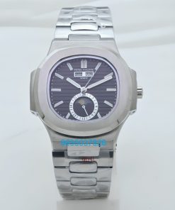 Patek Philippe Nautilus Annual Calendar Black Steel Swiss Automatic Watch