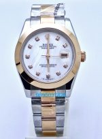 Rolex Date Just Diamond Mark Mother Of Pearl Replica Watches