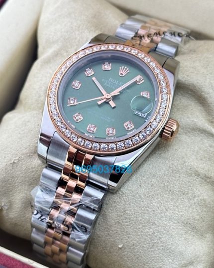Rolex Datejust Diamond Bezel White Mother Of Pearl