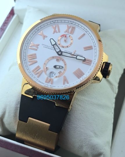 Ulysse Nardin Maxi Marine Rose Gold White