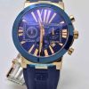 Ulysse Nardin Executive CHRONOGRAPH Blue Rubber Strap Watch