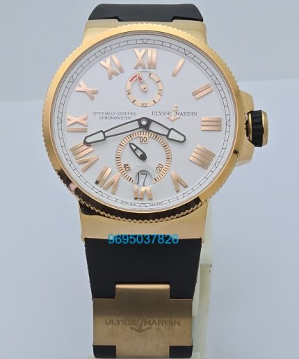 Ulysse Nardin Maxi Marine Rose Gold White