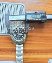 Rolex GMT Master II Destro Left-Handed Oyster Bracelet Swiss ETA 7750 Valjoux Movement Watch - Image 9