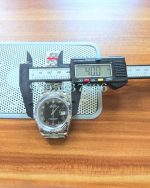 Rolex Date-Just Roman Mark Black Steel Swiss ETA Automatic 2836 Valjoux Movement Watch - Image 10