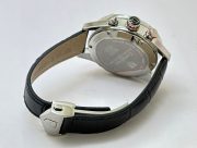 TAG HEUER CARRERA CALIBRE 16 DAY DATE LEATHER STRAP WATCH - Image 6